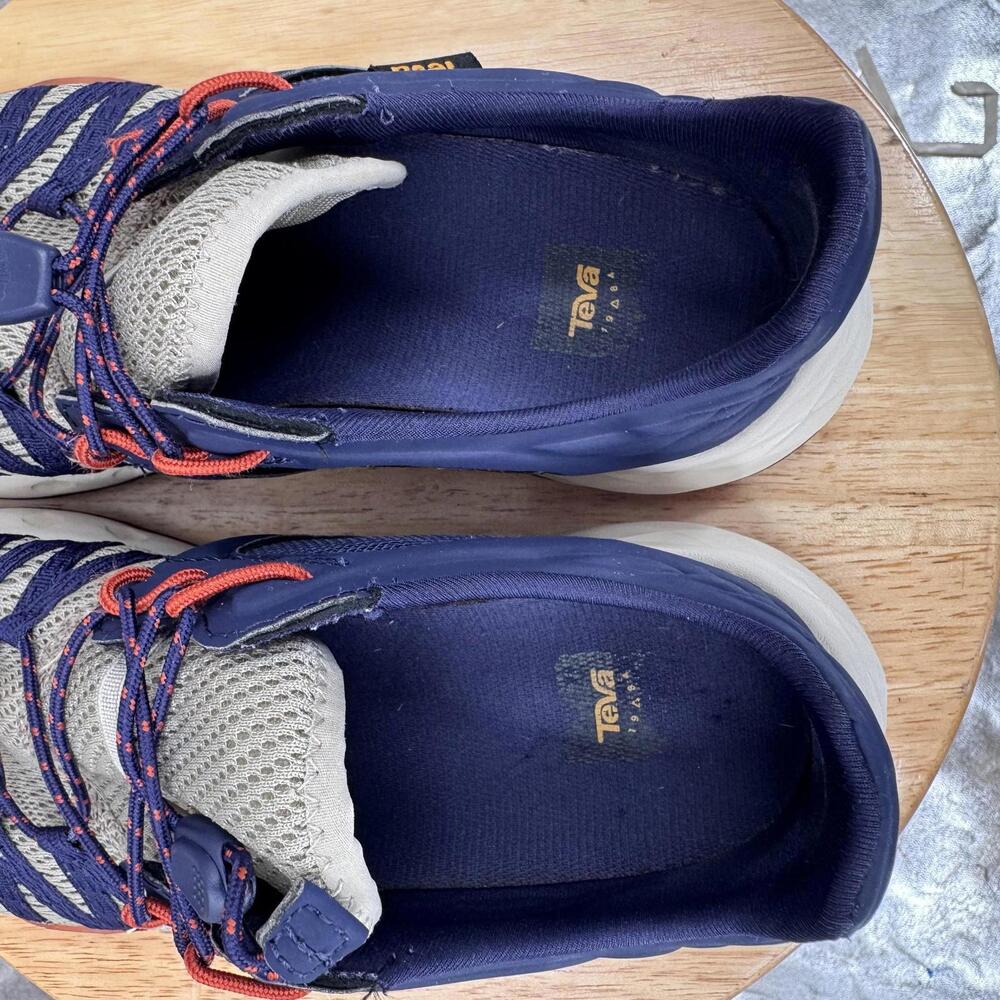 Teva Shoes Womens 8 Gray Navy Mesh Water Walking Athletic Sneakers 1099435 - Picture 11 of 11